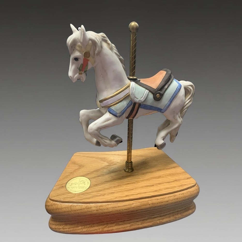 American Carousel Horse Tobin Fraley Limited Edition Music Box Signed 1599/4500 - Picture 1 of 6